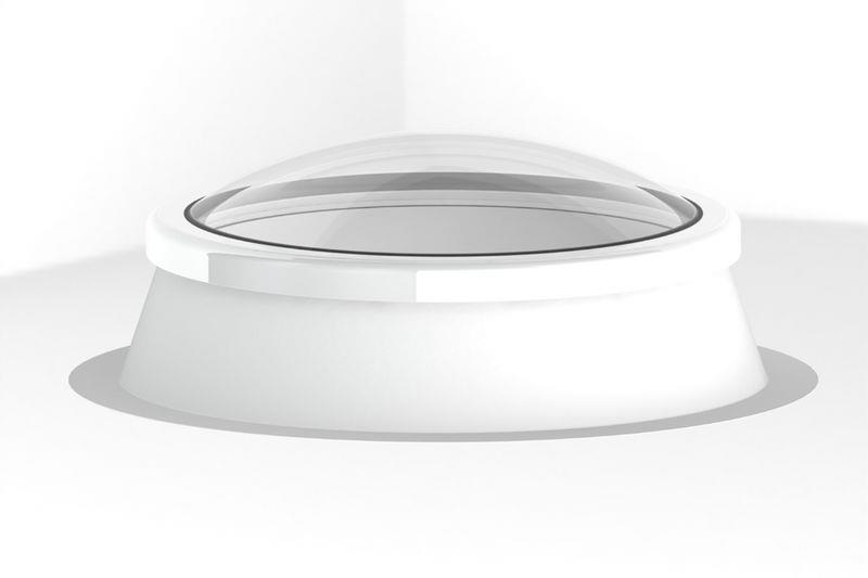 Cupola per illuminazione in vetro - Forzon - curva / per tetto a falde /  per tetto piano